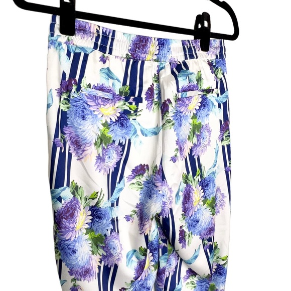 NEW J. Crew Women’s Drapey Pull-on Pants White/Blue 2 - Picture 10 of 11